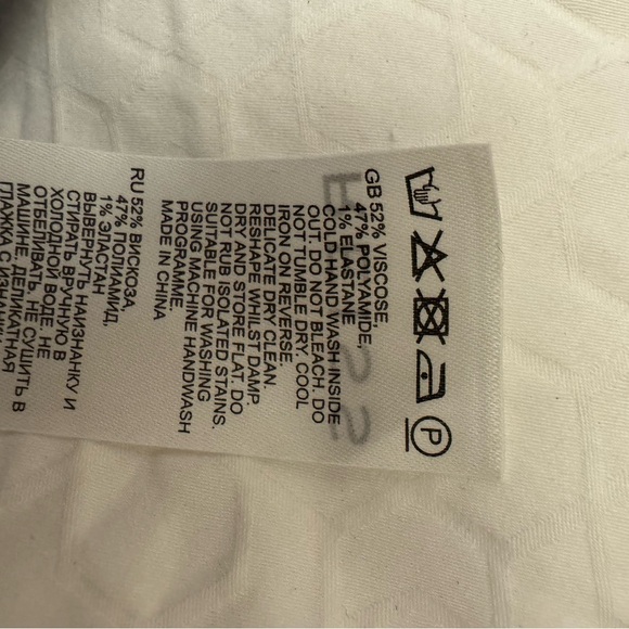 Reiss Light Blue Collared Crop Top - Picture 5 of 6